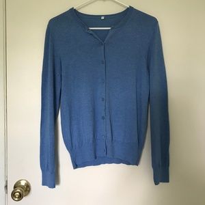 blue sweater